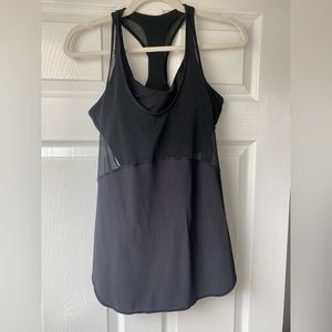 Lululemon Sheer Overtank Top with Sports Bra